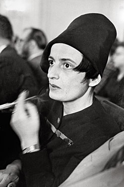 Ayn Rand in a funny hat